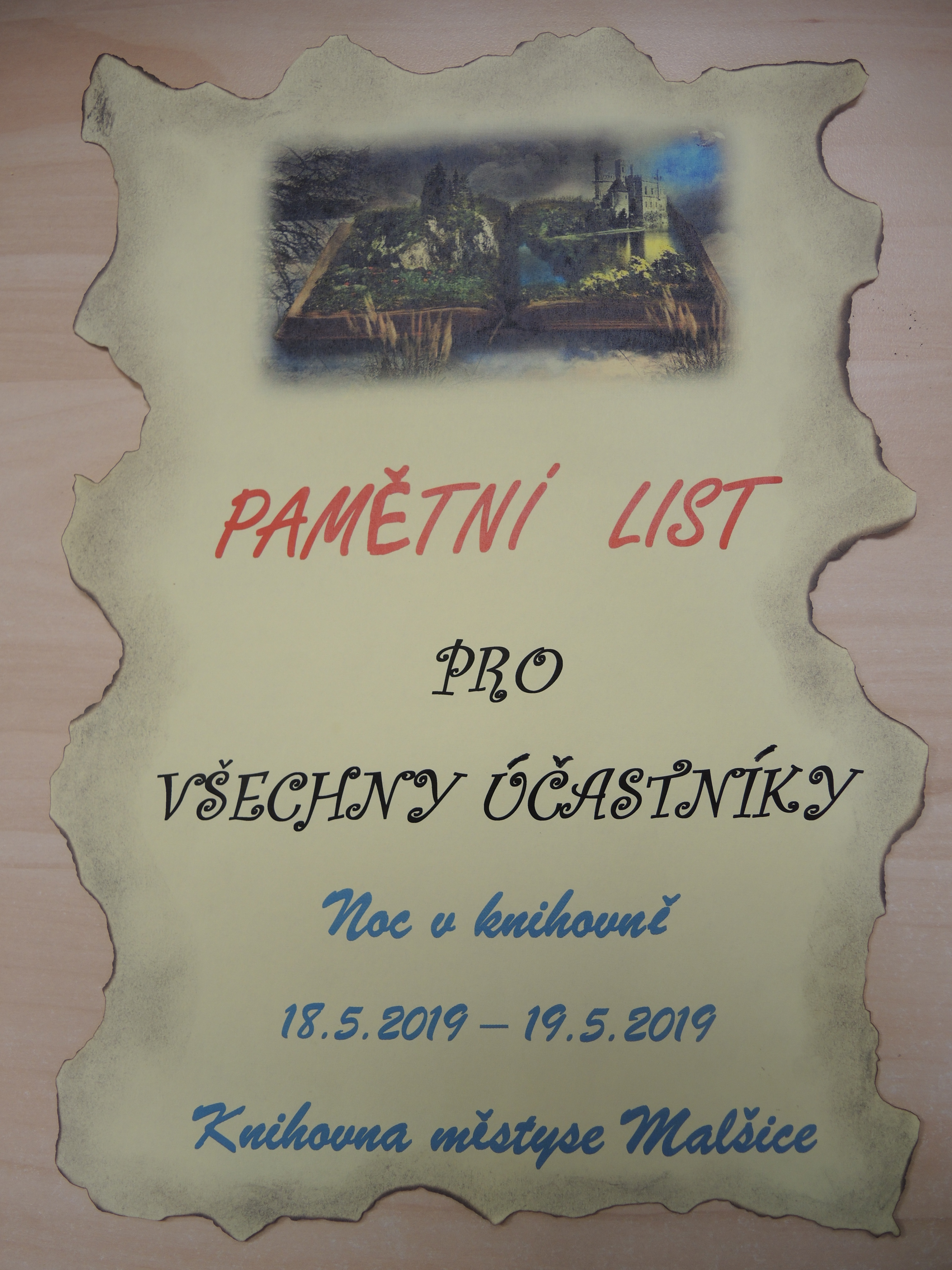 pamětní list